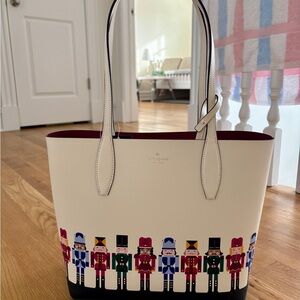 Kate Spade Cream Tote with Nutcracker Design (oh what fun)